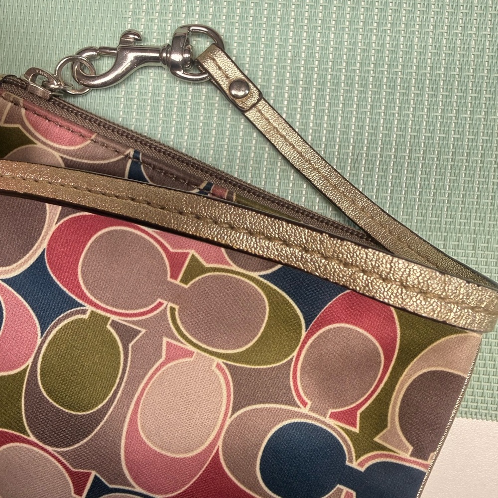 Coach Multicolored Patterned Clutch - image 9
